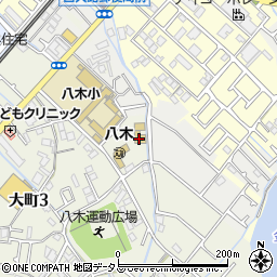 岸和田市立　八木北保育所周辺の地図