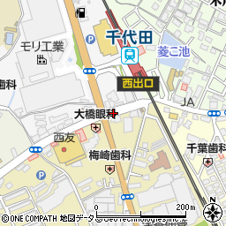 千代田駅前周辺の地図