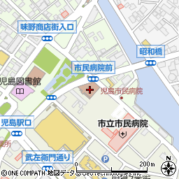児島郵便局周辺の地図
