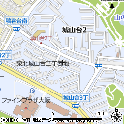 ＵＲ都市機構泉北城山台二丁団地３－１６棟周辺の地図