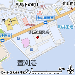 株式会社明石スクールユニフォームカンパニー　岡山支店周辺の地図