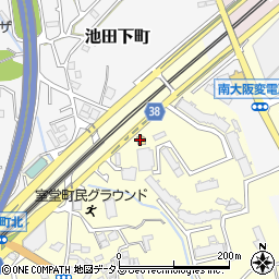ファミリーマート和泉室堂北店周辺の地図