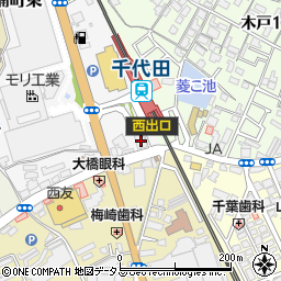 りそな銀行河内千代田支店周辺の地図