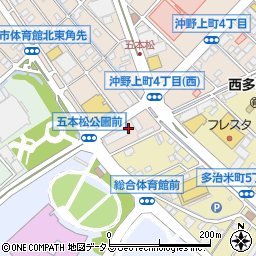 Ａつまりのトラブル出張サービス・水の生活救急車　本庄町中・瀬戸・東手城・沼隈・南松永・日吉台・西新涯・出張受付センター周辺の地図