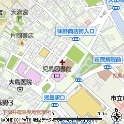 倉敷市児島市民交流センター第１駐車場周辺の地図
