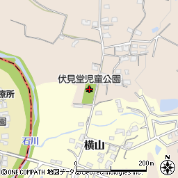 伏見堂児童公園周辺の地図
