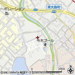 大阪府岸和田市東大路町周辺の地図