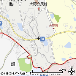 大阪府大阪狭山市大野西1452周辺の地図
