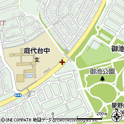 庭代台中学校前周辺の地図