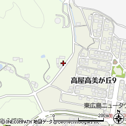 広島県東広島市高屋町杵原2422周辺の地図