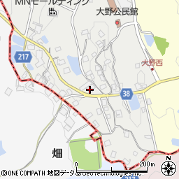 大阪府大阪狭山市大野西705周辺の地図
