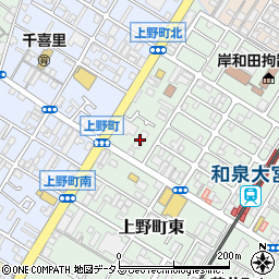 丸福kishiwada周辺の地図