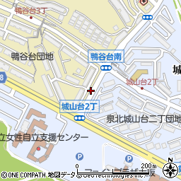 鴨谷台団地駐車場(0117)周辺の地図