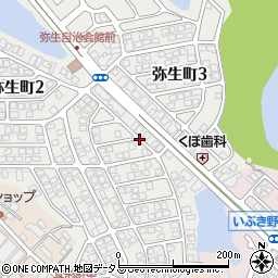 大阪府和泉市弥生町周辺の地図