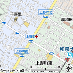 紀陽銀行久米田支店周辺の地図
