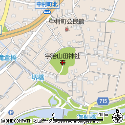 宇治山田神社周辺の地図