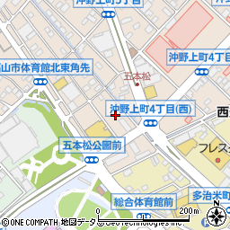 広島県福山市沖野上町5丁目28周辺の地図