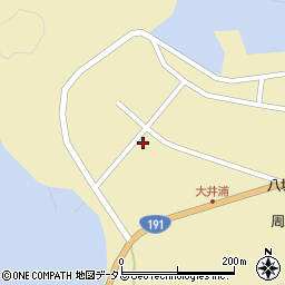 山口県萩市大井大井浦中周辺の地図