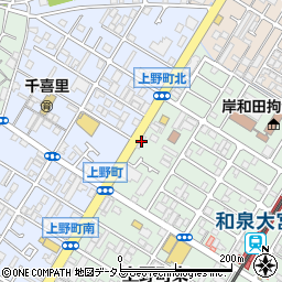 トヨタレンタリース大阪岸和田店周辺の地図