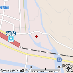 広島県東広島市河内町中河内1267-2周辺の地図