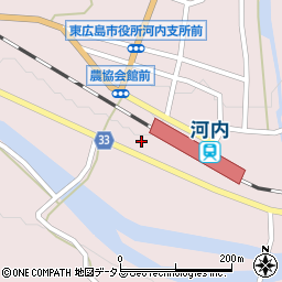 広島県東広島市河内町中河内748周辺の地図