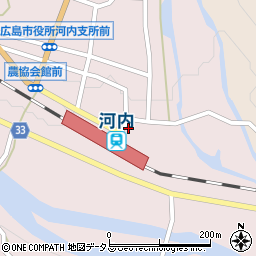 広島県東広島市河内町中河内691周辺の地図