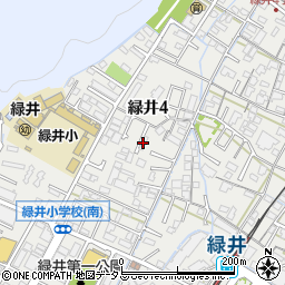 クレール緑井周辺の地図