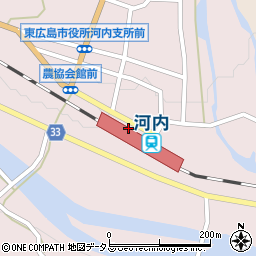 広島県東広島市河内町中河内736周辺の地図