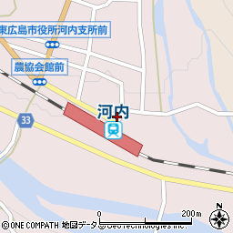 広島県東広島市河内町中河内695周辺の地図