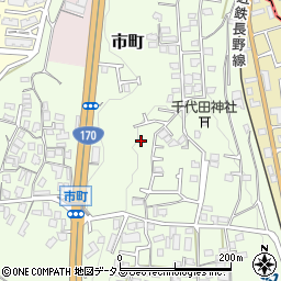 大阪府河内長野市市町周辺の地図