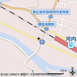 広島県東広島市河内町中河内865周辺の地図