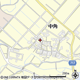 三重県玉城町（度会郡）中角周辺の地図
