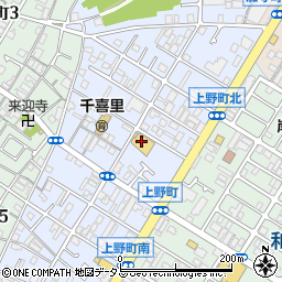 ドラッグスギ岸和田上野店周辺の地図