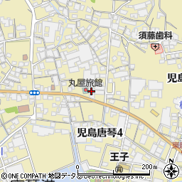 岡山県倉敷市児島唐琴周辺の地図