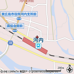 広島県東広島市河内町中河内706周辺の地図