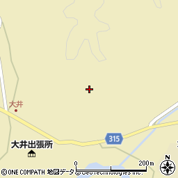 山口県萩市大井大井庄屋周辺の地図
