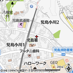 コロナマルダイ岡山支店周辺の地図