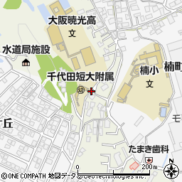 大阪府河内長野市楠町西周辺の地図