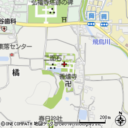 橘寺周辺の地図