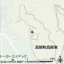 広島県東広島市高屋町高屋東117周辺の地図