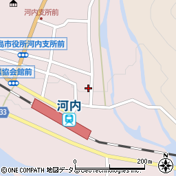 広島県東広島市河内町中河内1257-1周辺の地図