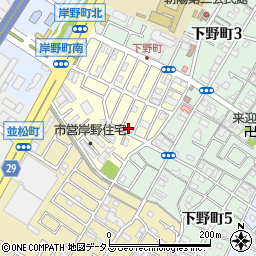 大阪府岸和田市岸野町7-2周辺の地図
