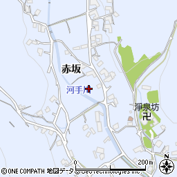 広島県福山市赤坂町赤坂周辺の地図