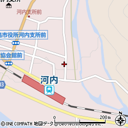 広島県東広島市河内町中河内1256周辺の地図