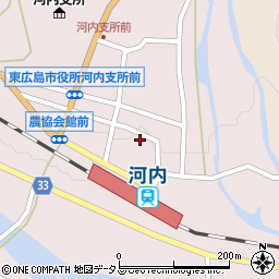 広島県東広島市河内町中河内699周辺の地図