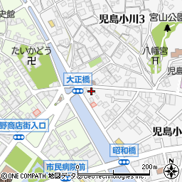 石津商店周辺の地図