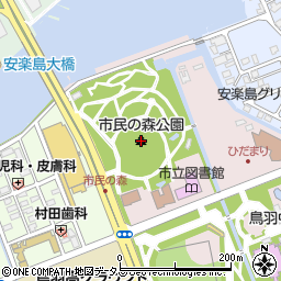 市民の森公園周辺の地図