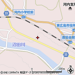 広島県東広島市河内町中河内854周辺の地図