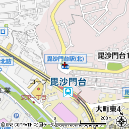 毘沙門台駅（北）周辺の地図