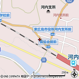 広島県東広島市河内町中河内793周辺の地図